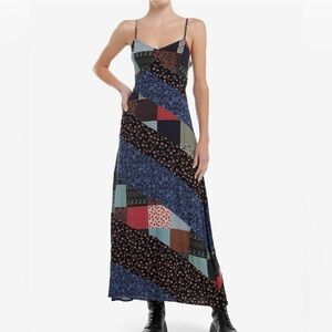 Thorn & Fable Boho Prairie Patchwork Maxi Dress M Grunge Forest Whimsical Hippie
